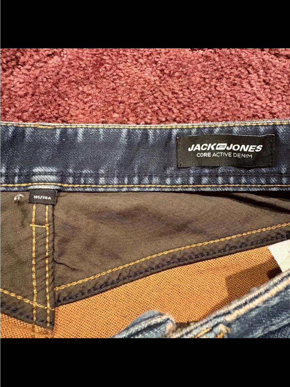 Jack & Jones Slim Straight Washed Blue Jeans
